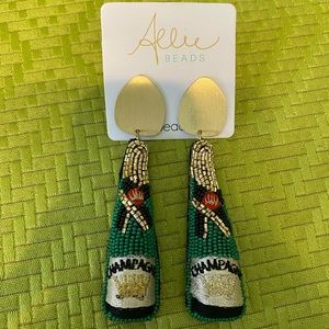 Allie beads champagne bottle earrings